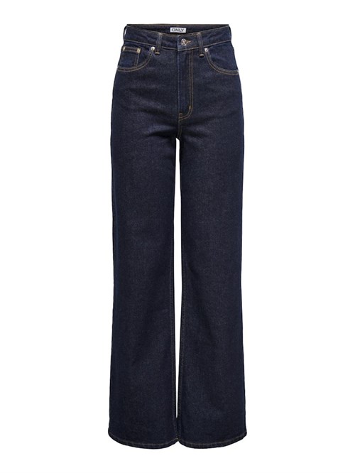 Only Juicy HW Jeans med Vidde, Mørk Denim